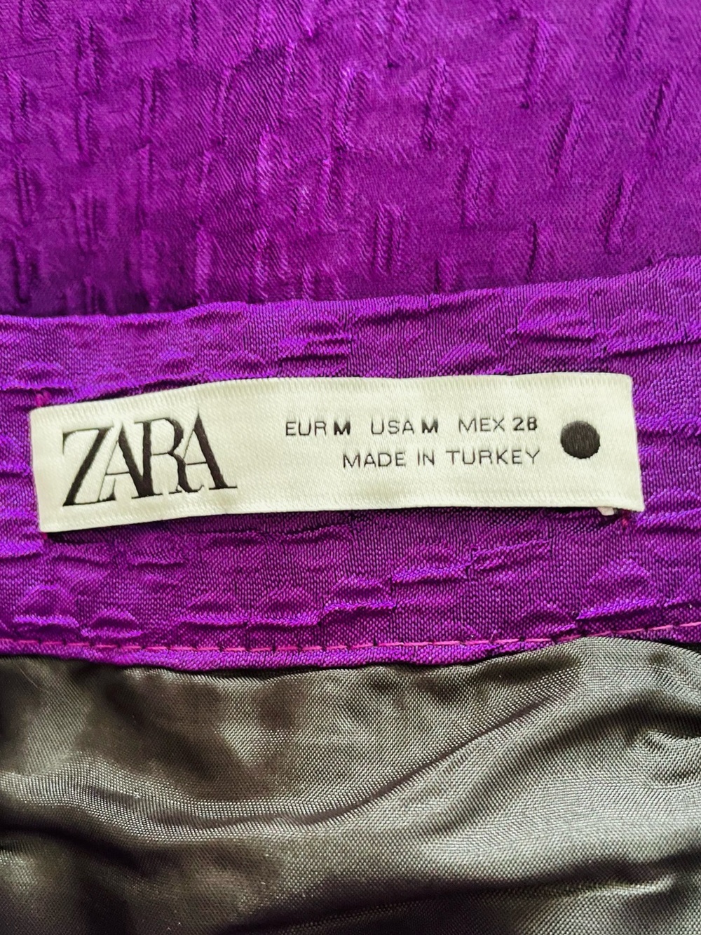 Zara Vibrant Purple Tiered Maxi Skirt - Picture 5 of 5